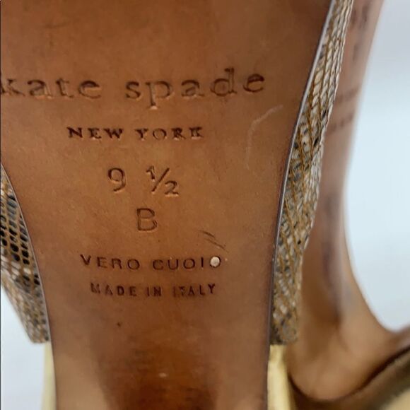 Kate Spade snakeskin hidden platform heels - Picture 8 of 8